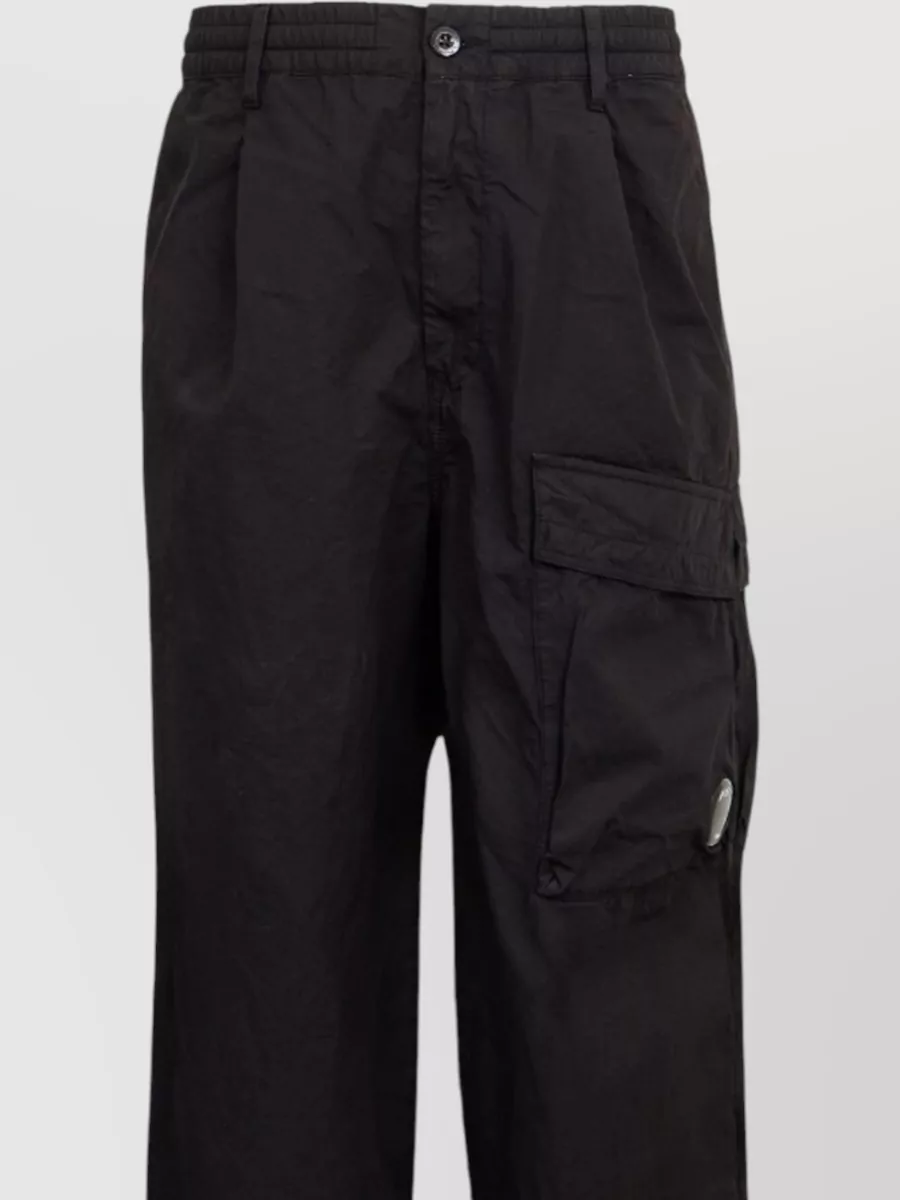 C.p. Company Nylon Silk Cargo Trousers Drawstring Hem