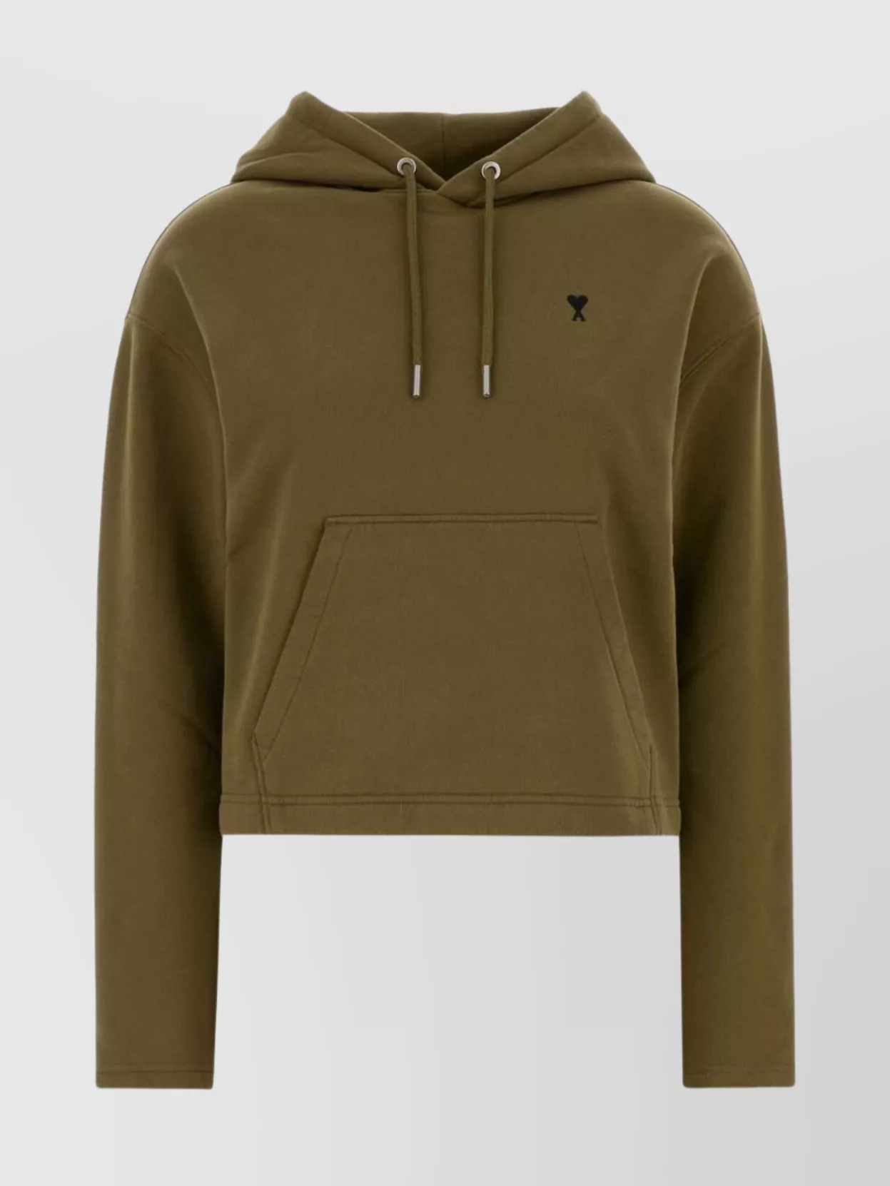 Ami Alexandre Mattiussi Hooded Cotton Sweatshirt Featuring Front Pocket In Multi