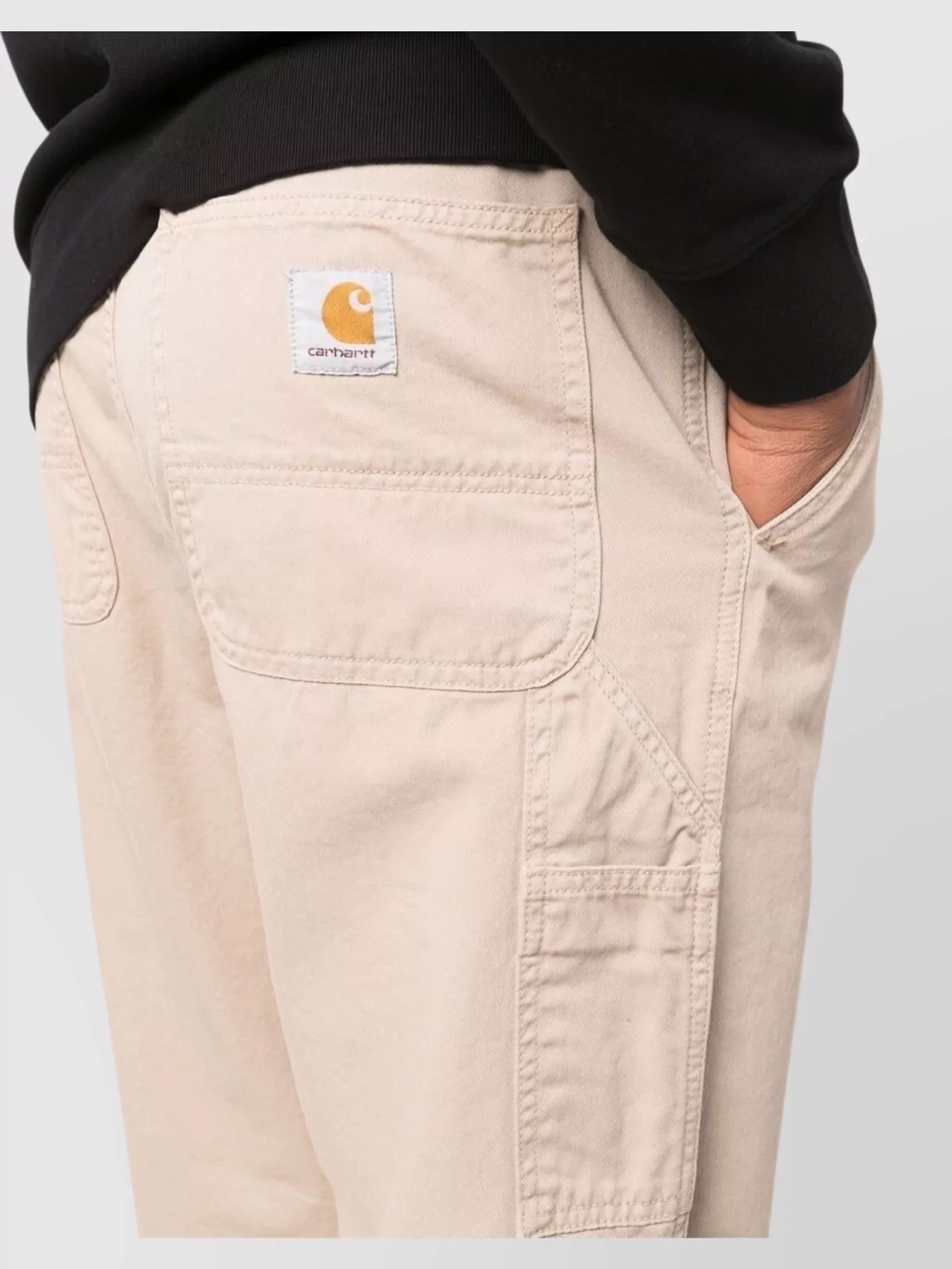 Carhartt Wip Flint Trousers Elastic Waistband Cotton