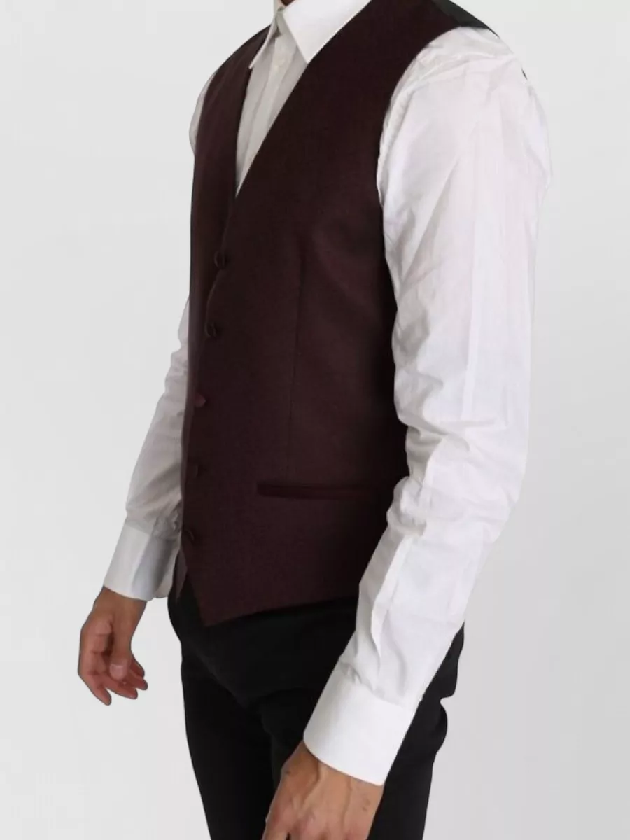 Dolce&Gabbana Wool Silk Pattern Waistcoat