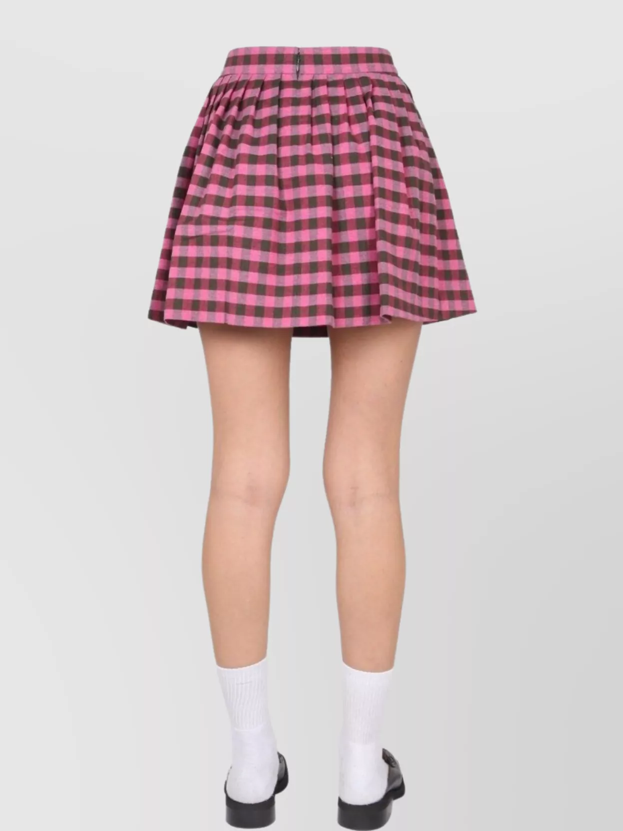 Kenzo High-waisted Check-pattern Skirt