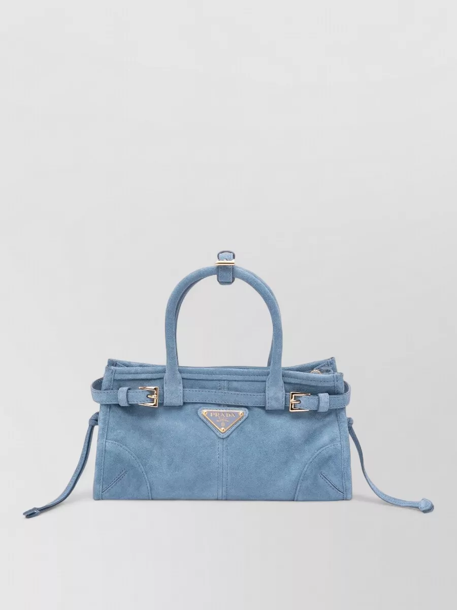 Prada bonnie mini suede leather shoulder bag