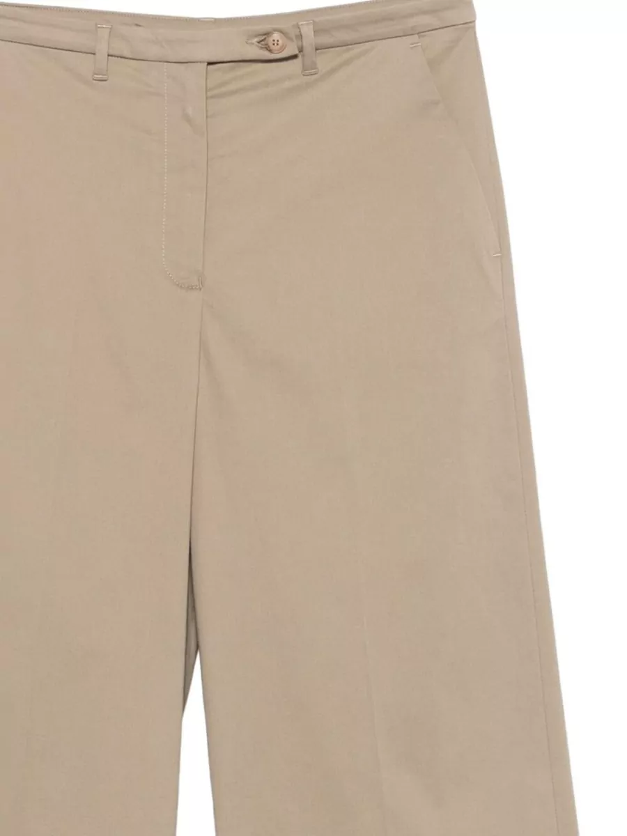 Emporio Armani Cotton Straight-Leg Trousers