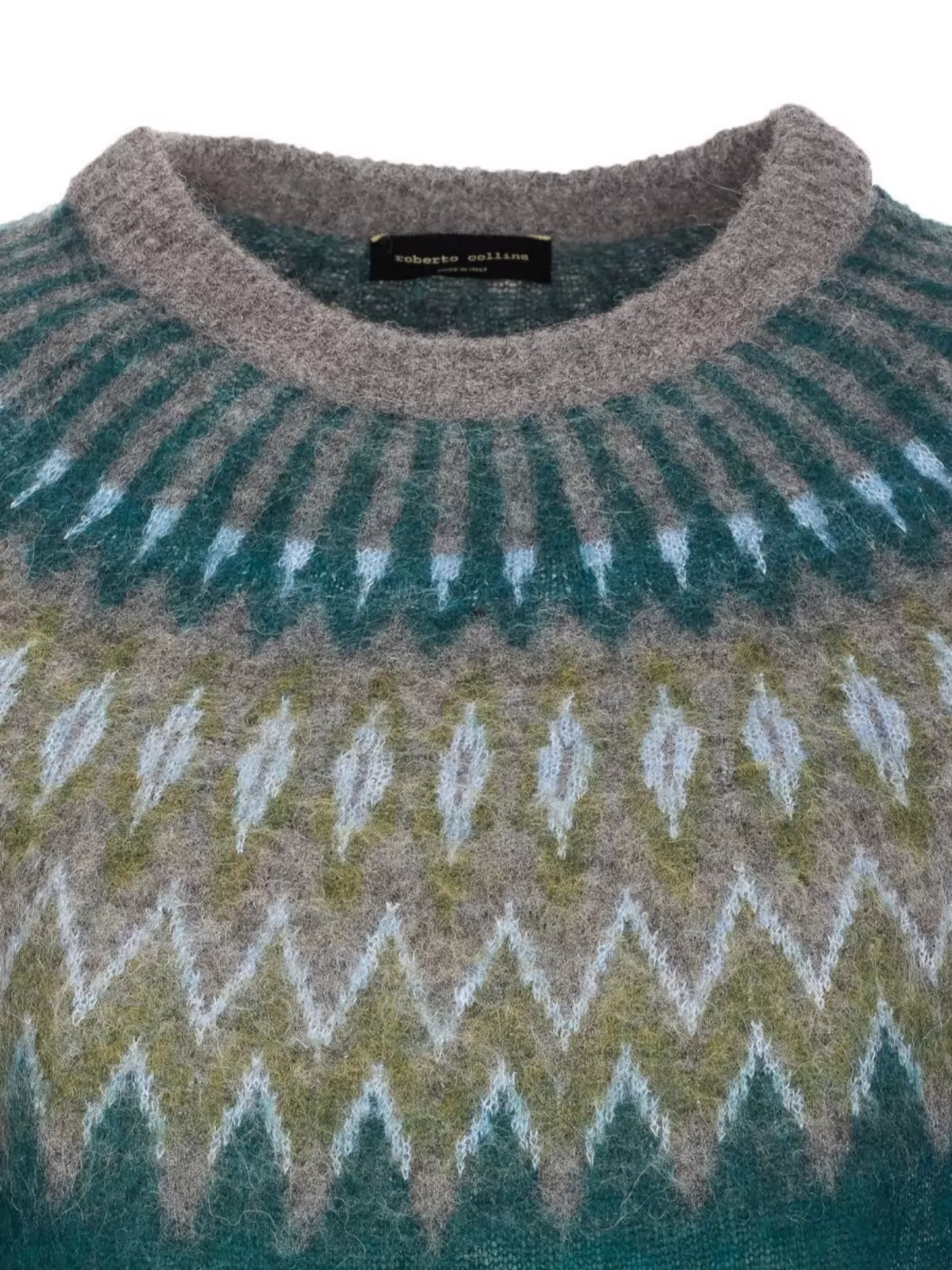 Roberto Collina Geometric Knitwear With Crew Neck And Long Sleeves