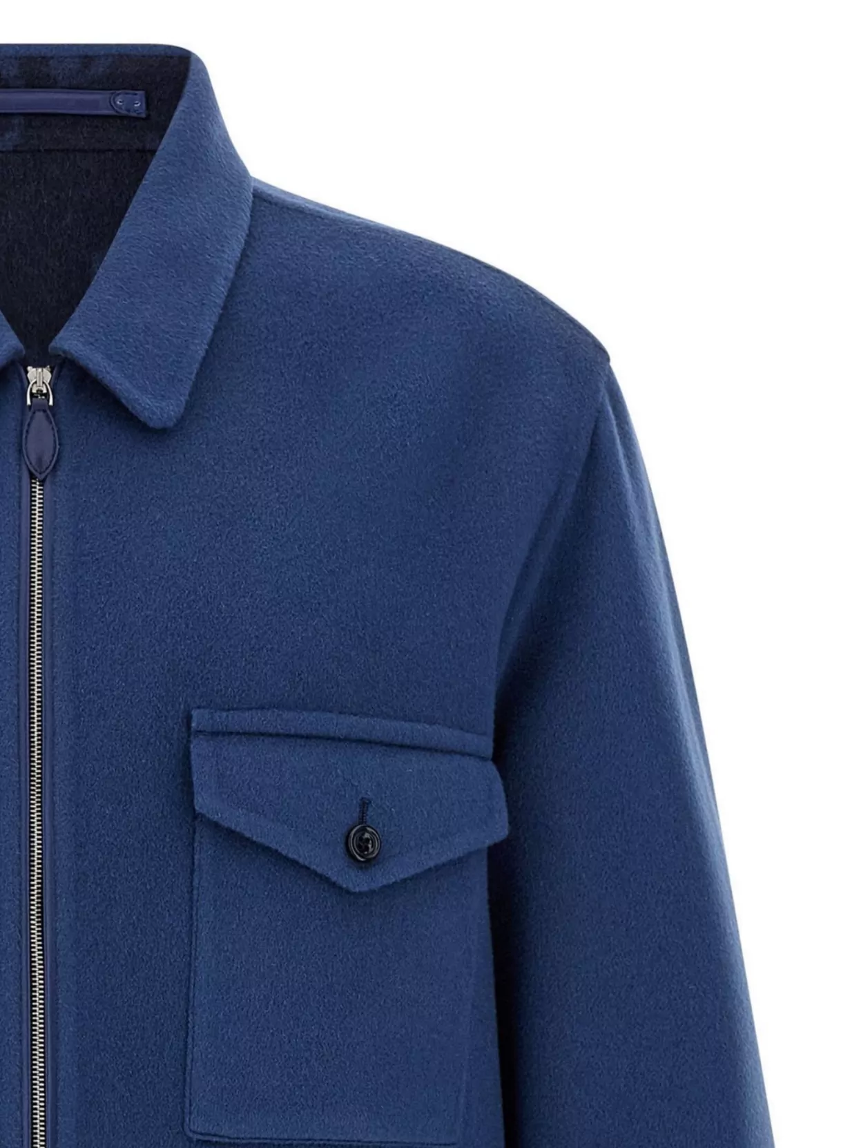 Berluti Buttoned Pocket Collared Long Sleeve Overshirt
