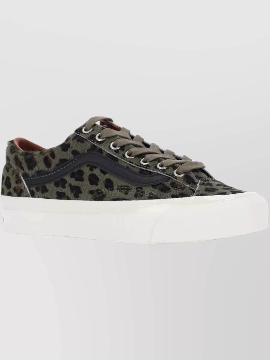 Vans Low Top Sneakers Animal Print Rubber Sole