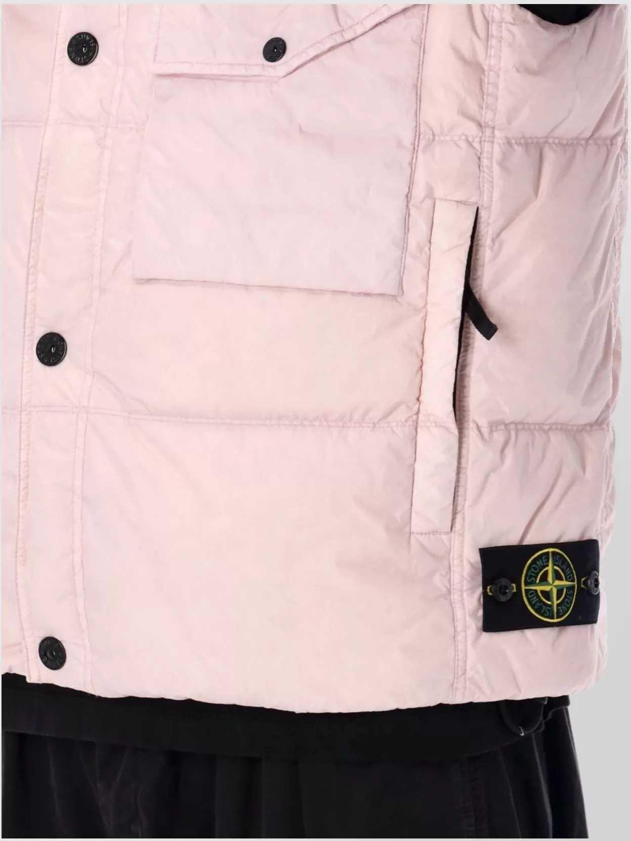 Stone Island Quilted High Collar Sleeveless Vest