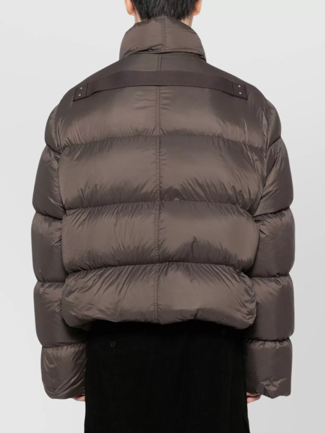 Rick Owens High Neck Puffer Jacket Pockets