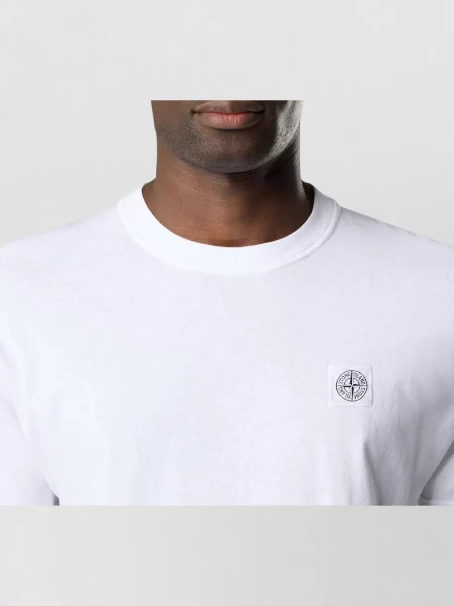 Stone Island Cotton Regular-Fit Logo-Patch Short-Sleeve Crew-Neck T-Shirt