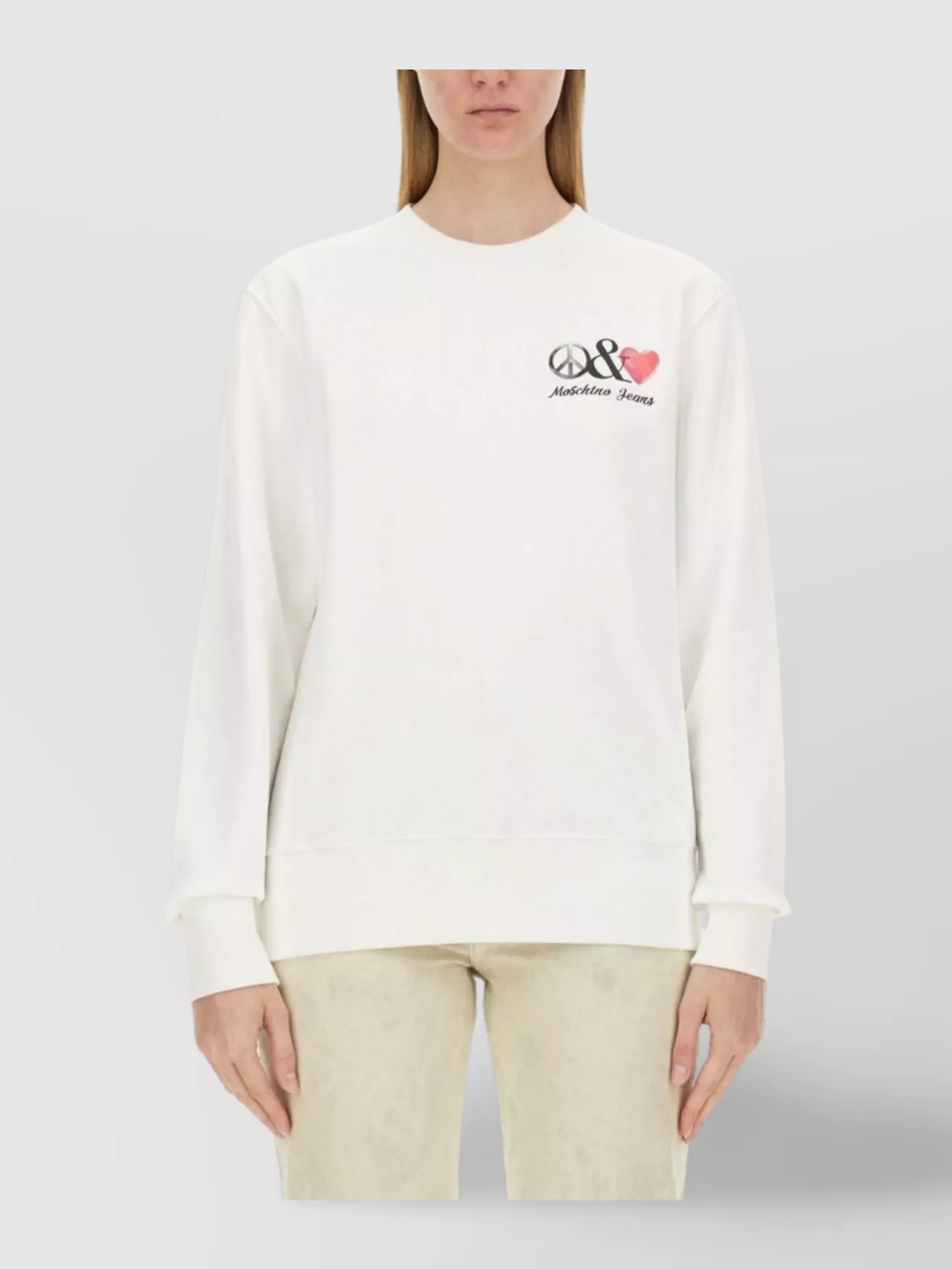 Moschino Logo Crew Neck Sweatshirt