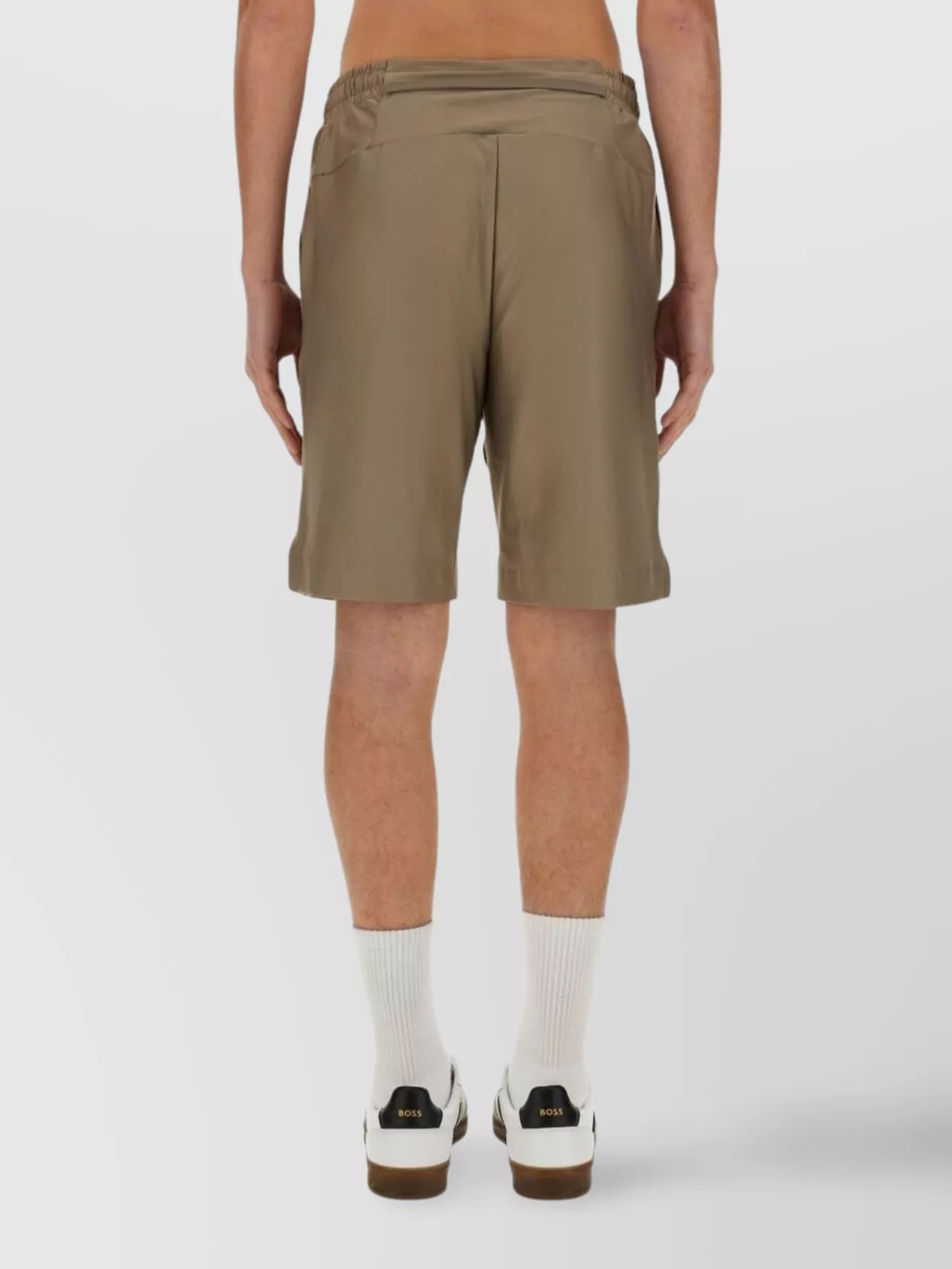 Boss Logo Knee Length Bermuda Shorts