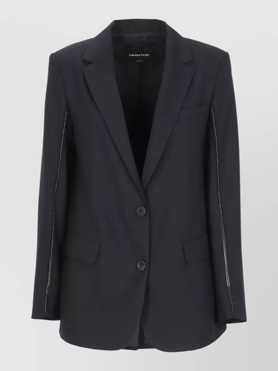 Fabiana Filippi virgin wool single-breasted blazer