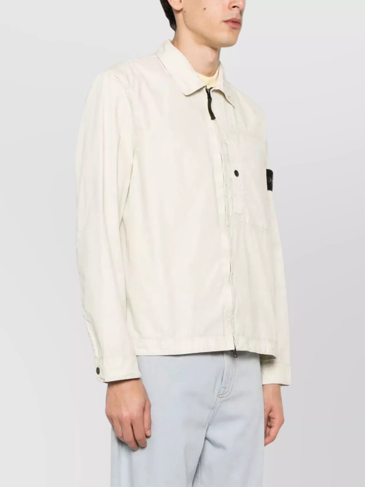 Stone Island Overshirt With Rear Yoke And Pockets