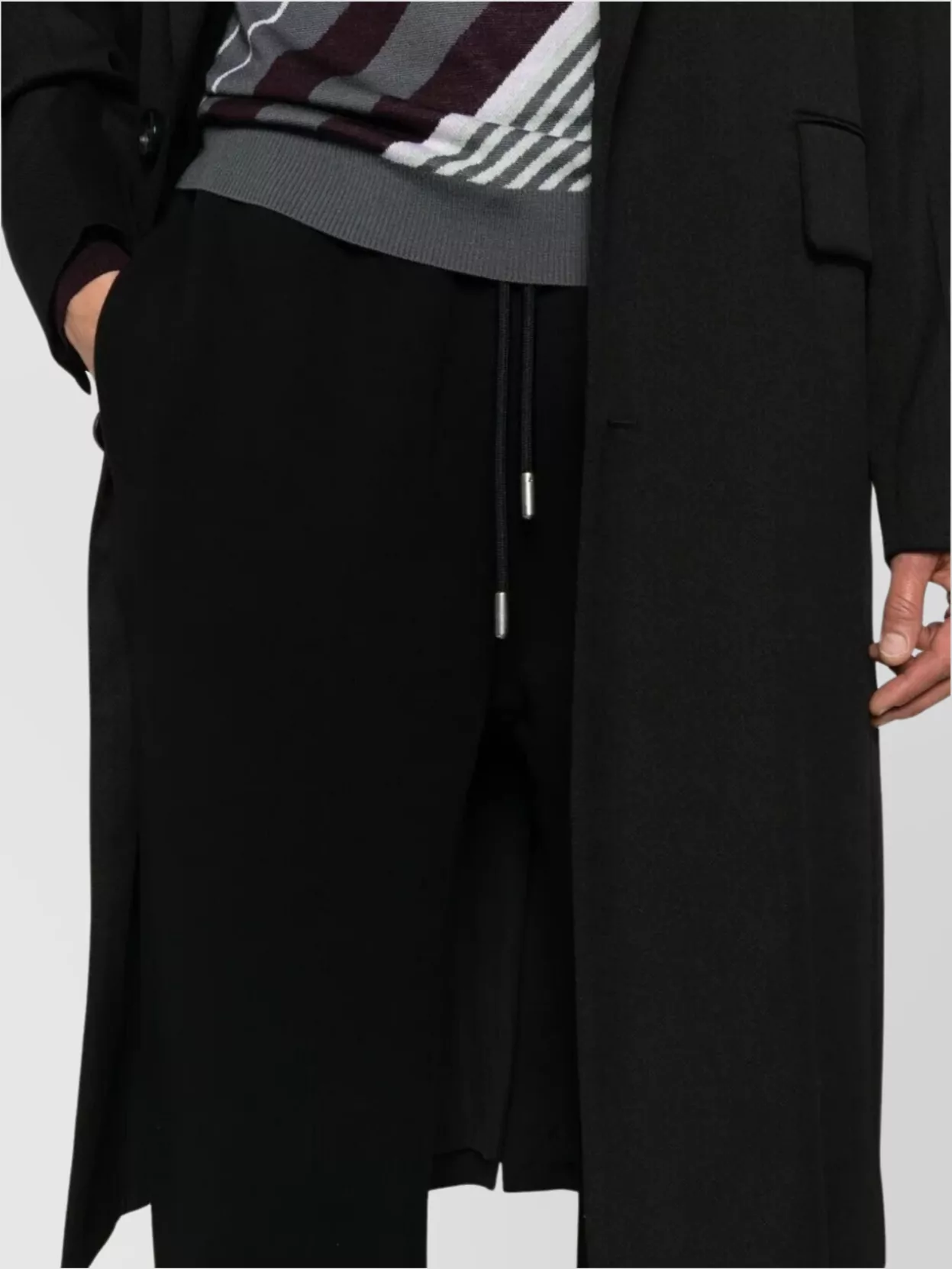 Off-White Comfortable Trousers With Side And Back Pockets