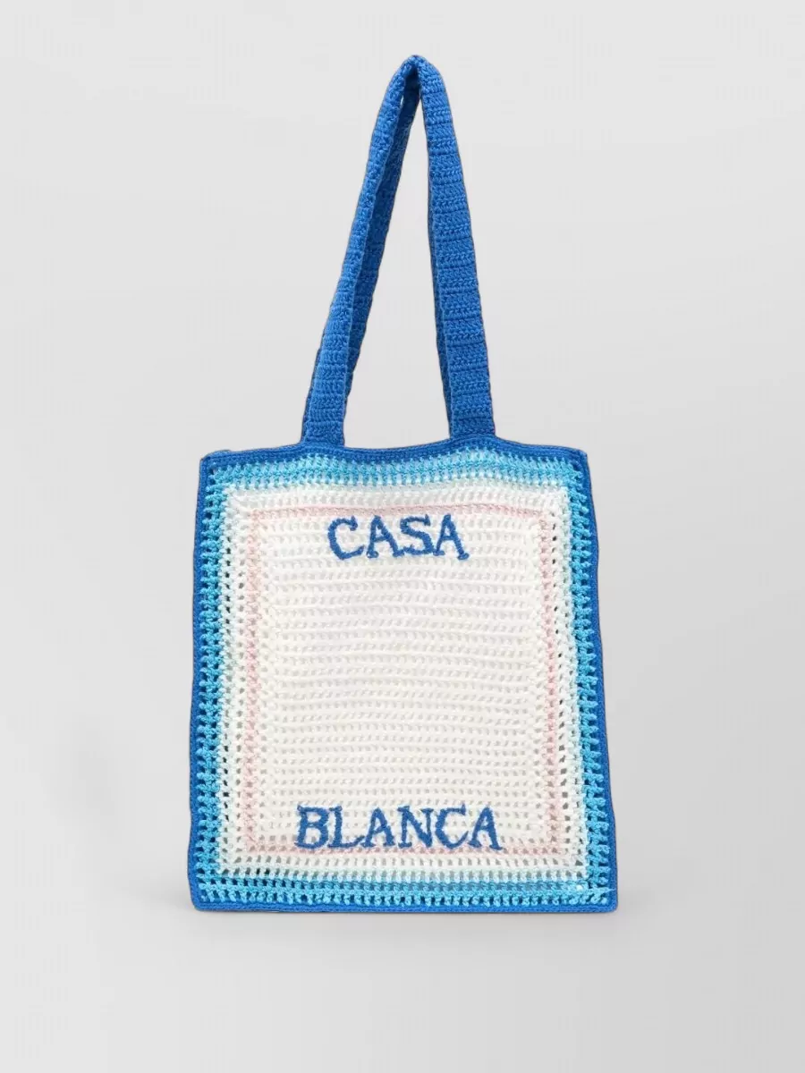 Casablanca crochet tote bag
