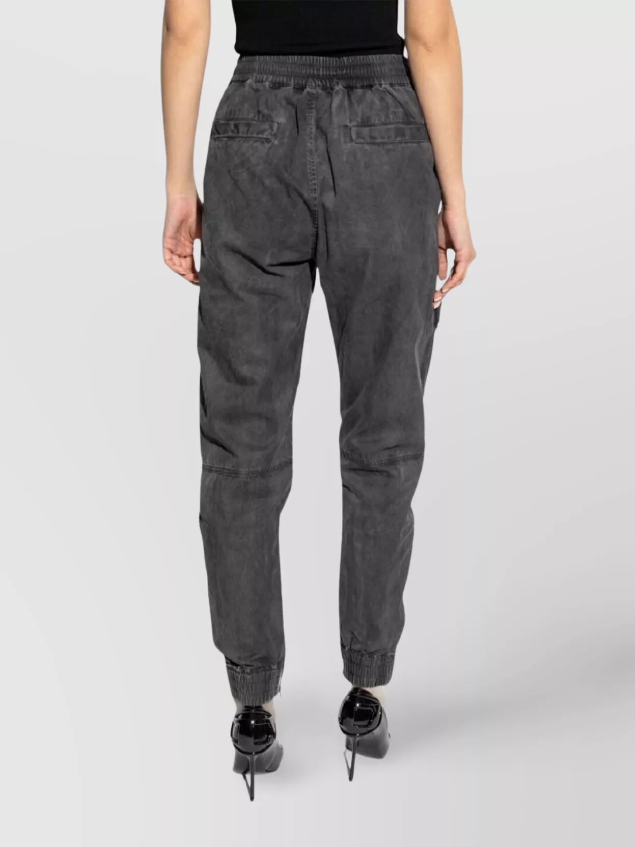 Diesel Cargo Pocket Elastic Cuff Waistband Zip Pant