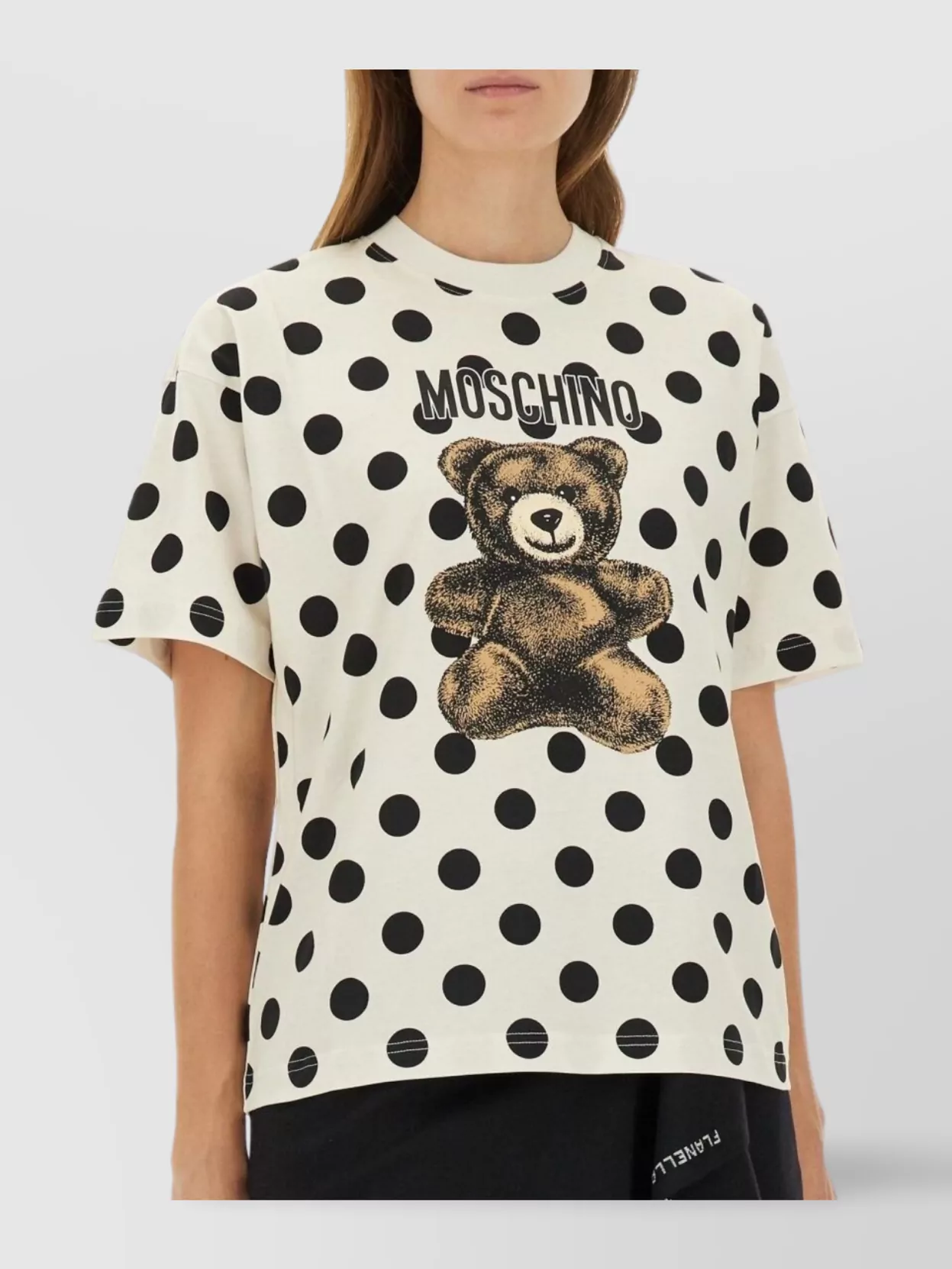 Moschino Graphic Polka Dot Crew Neck Top