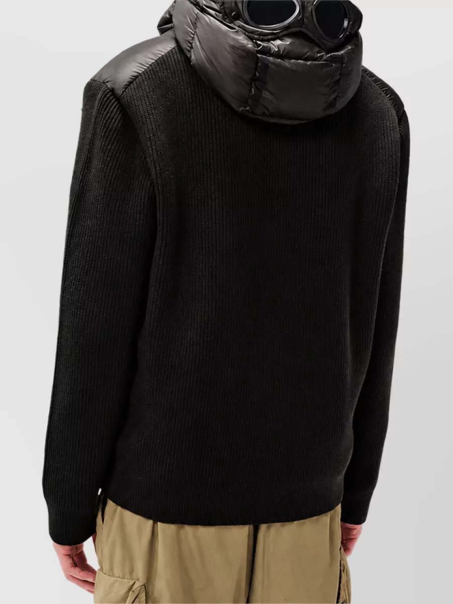 C.p. Company Wool Regular-Fit Zip-Up Goggle Hooded Jacket