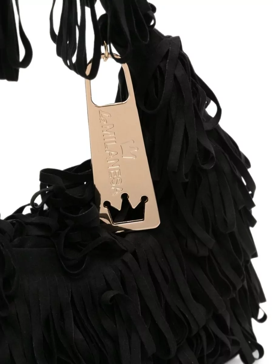La Milanesa Fringe Shoulder Bag