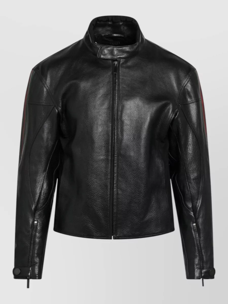 Gucci calf leather biker jacket