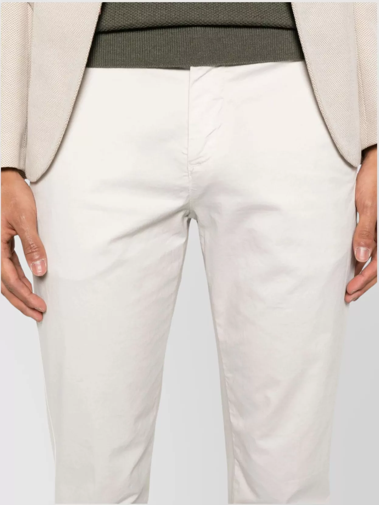 Fay Cropped Trousers With Pockets And Loops