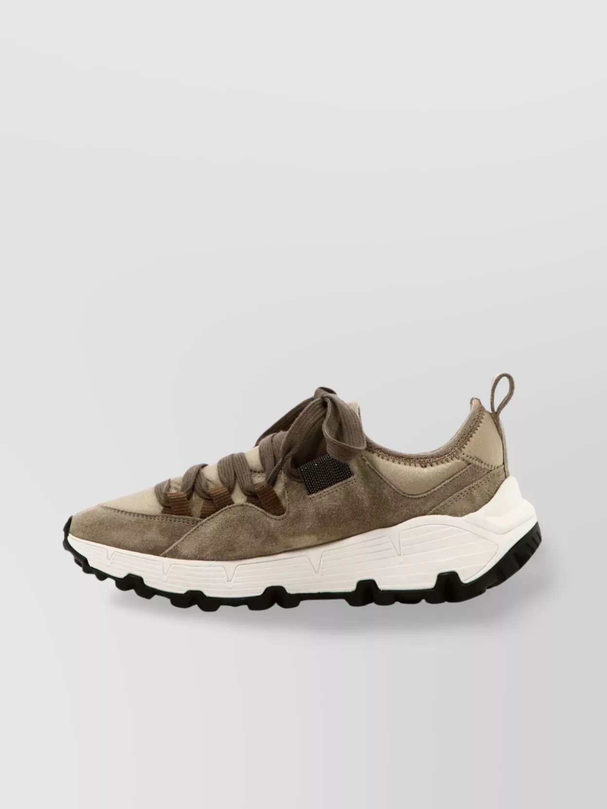 Brunello Cucinelli Lace-Up Low-Top Sneakers Chunky Sole