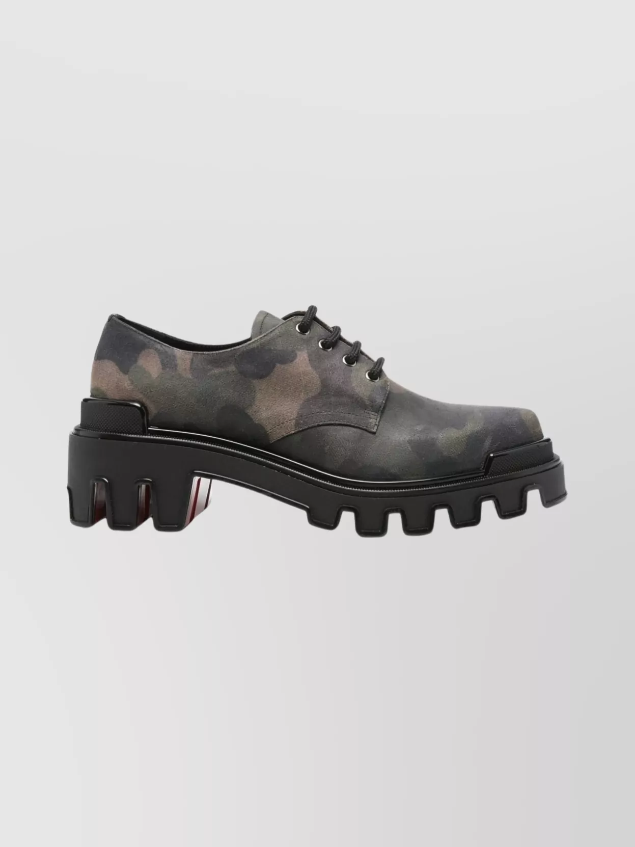Christian Louboutin Camouflage Lace-Up Low-Top Shoes