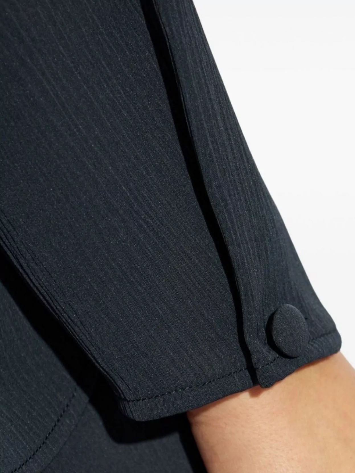 Emporio Armani Band Collar Textured Shirt With Button Detail