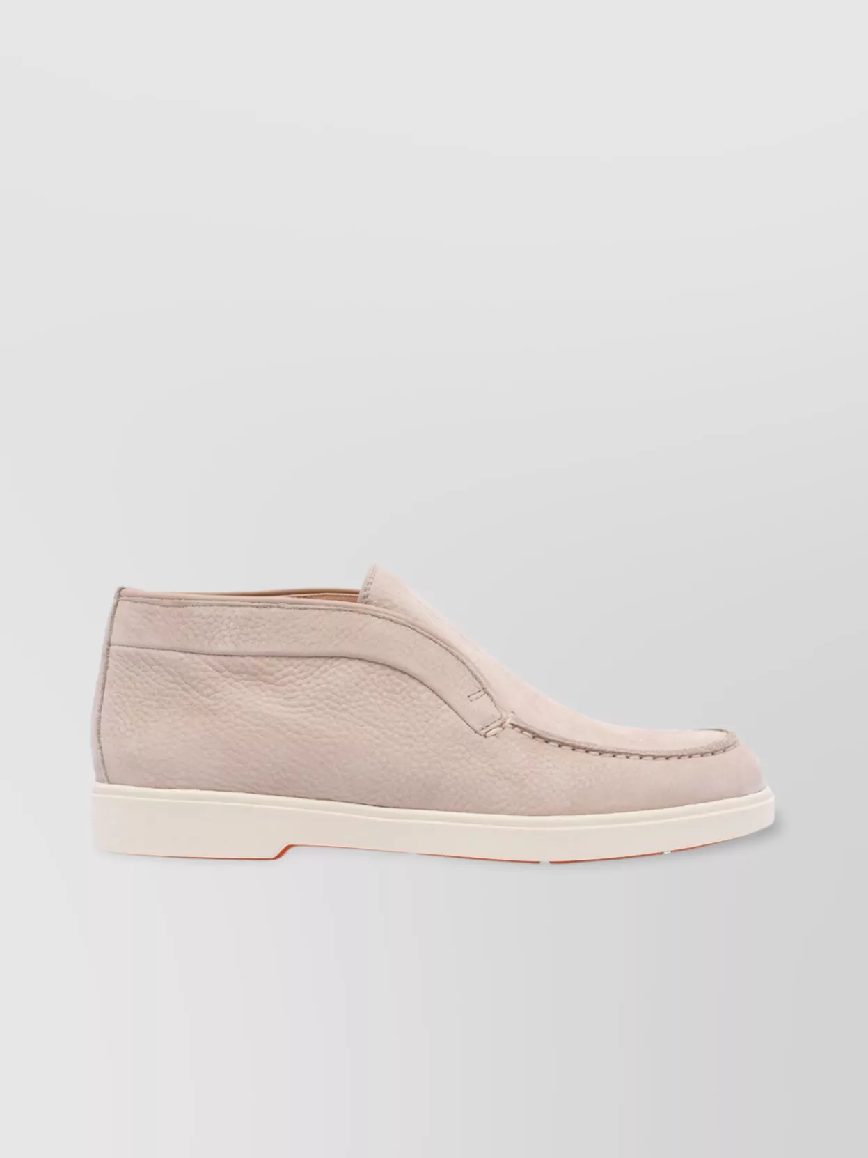 Santoni Suede Low-top Loafers Rubber Sole