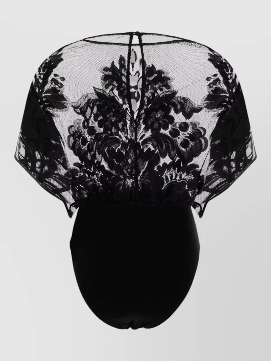 Norma Kamali Lace Bodysuit