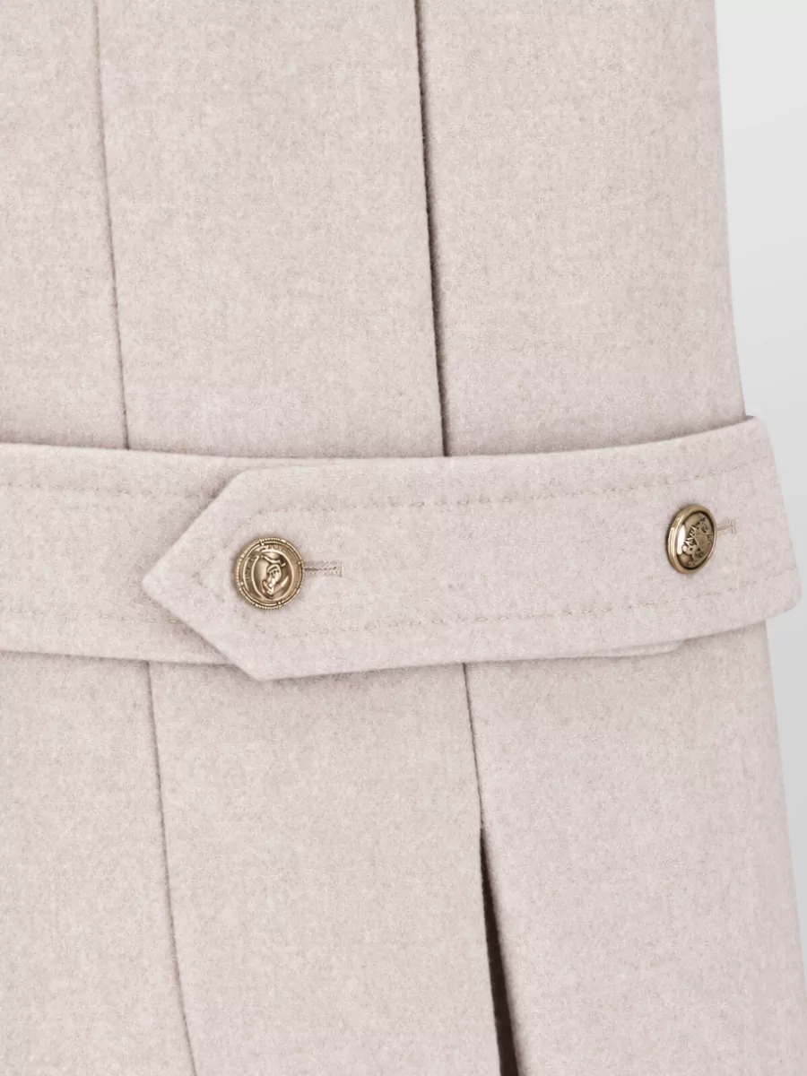 Ermanno Scervino Wool Silk Trench Coat