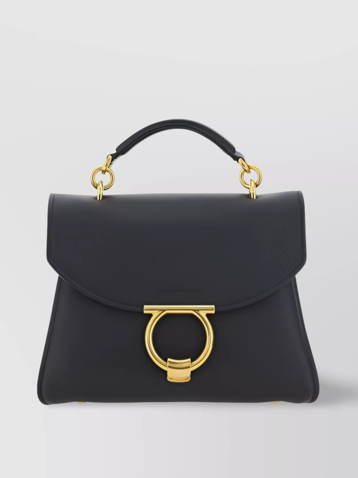 Shop Ferragamo Margot Calfskin Cross-body Bag With Top Handle