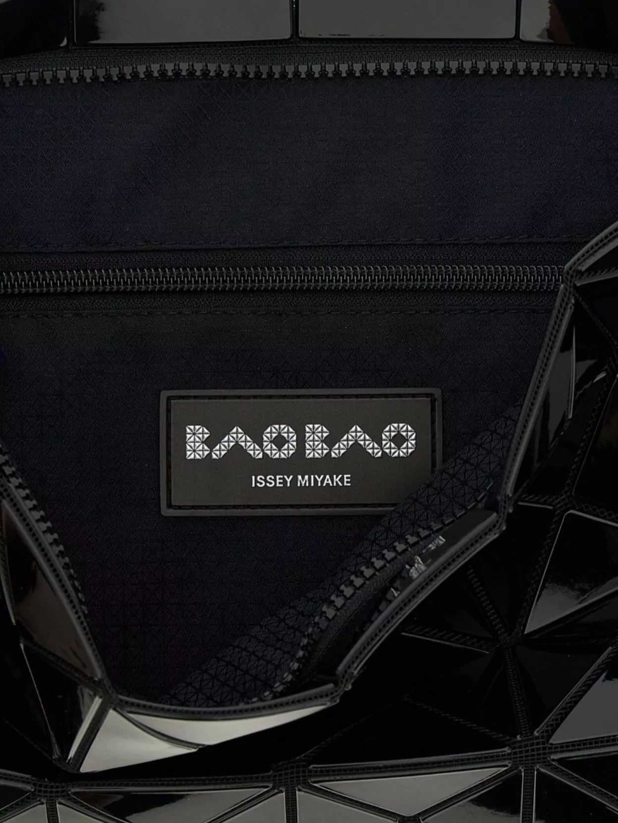 Bao Bao Issey Miyake Geometric Glossy Crossbody Bag With Adjustable Strap