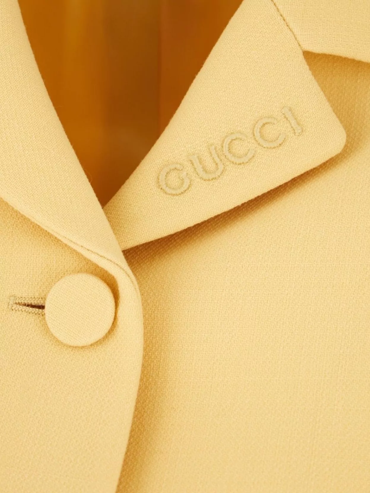 Gucci Wool Blazer With Notched Lapel And Flap Pockets