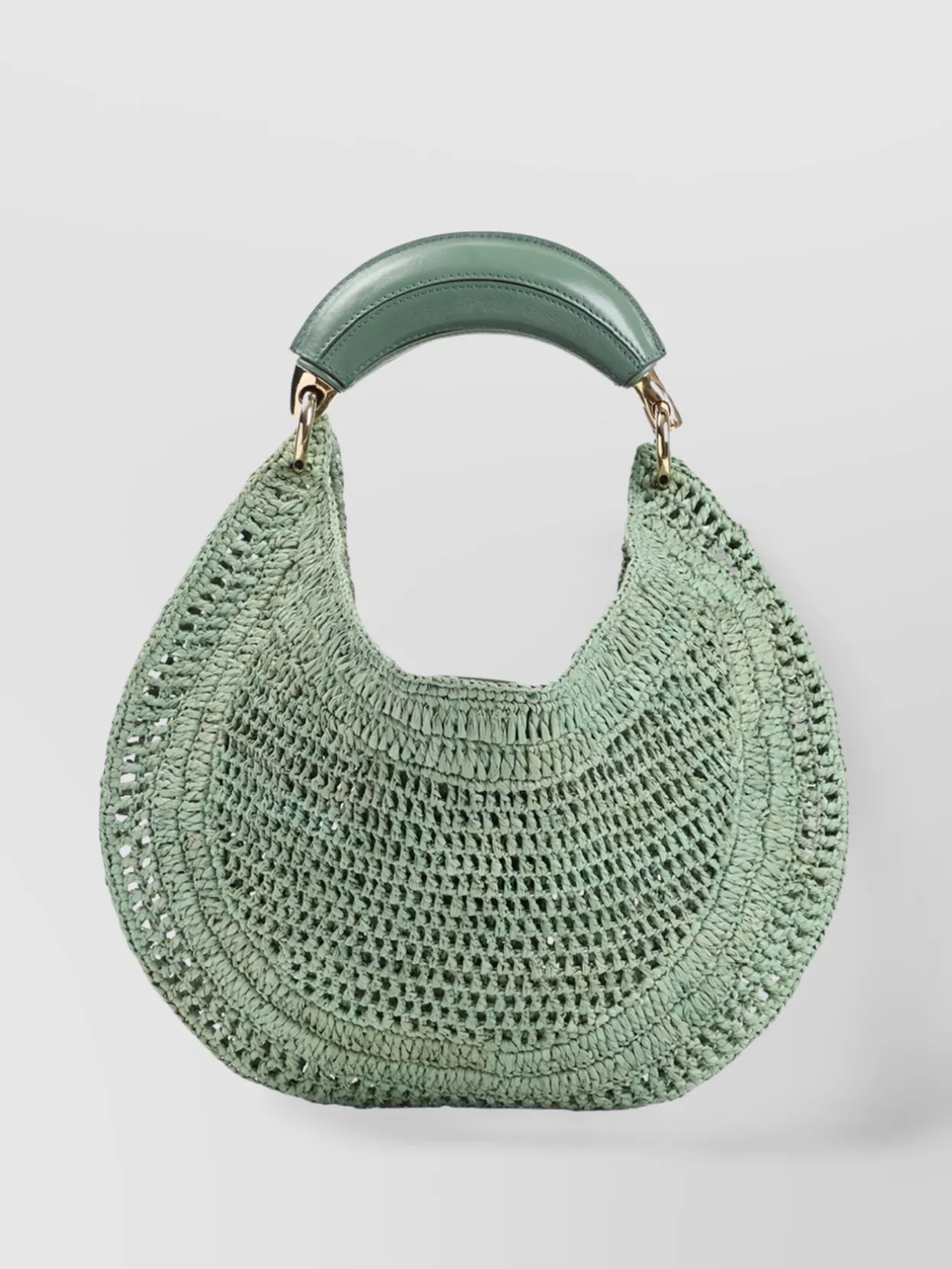 Chloé Hardware Handle Woven Shoulder Bag