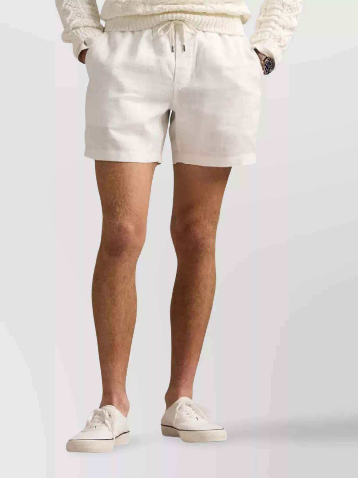 Polo Ralph Lauren Front Flat Shorts Elastic Waistband