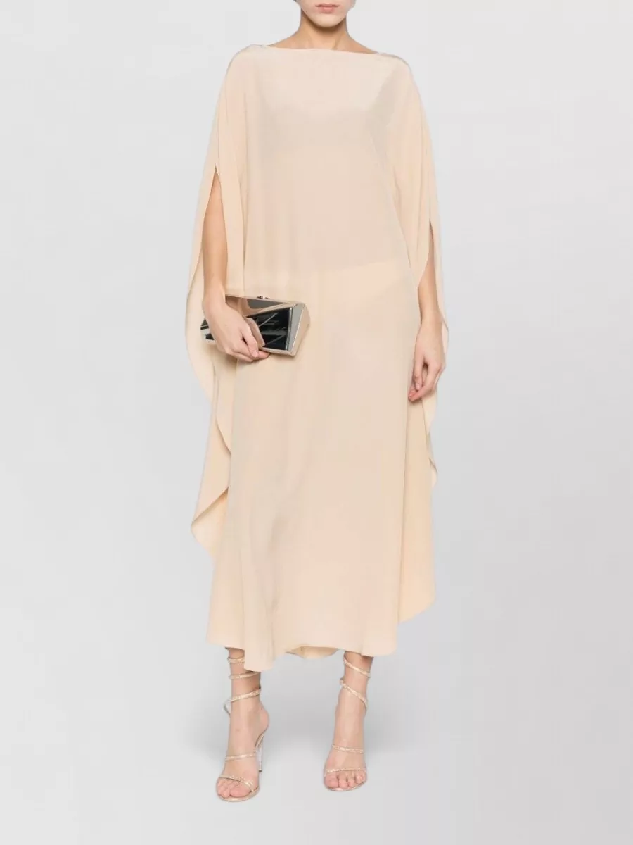Gianluca Capannolo silk short-sleeve midi dress