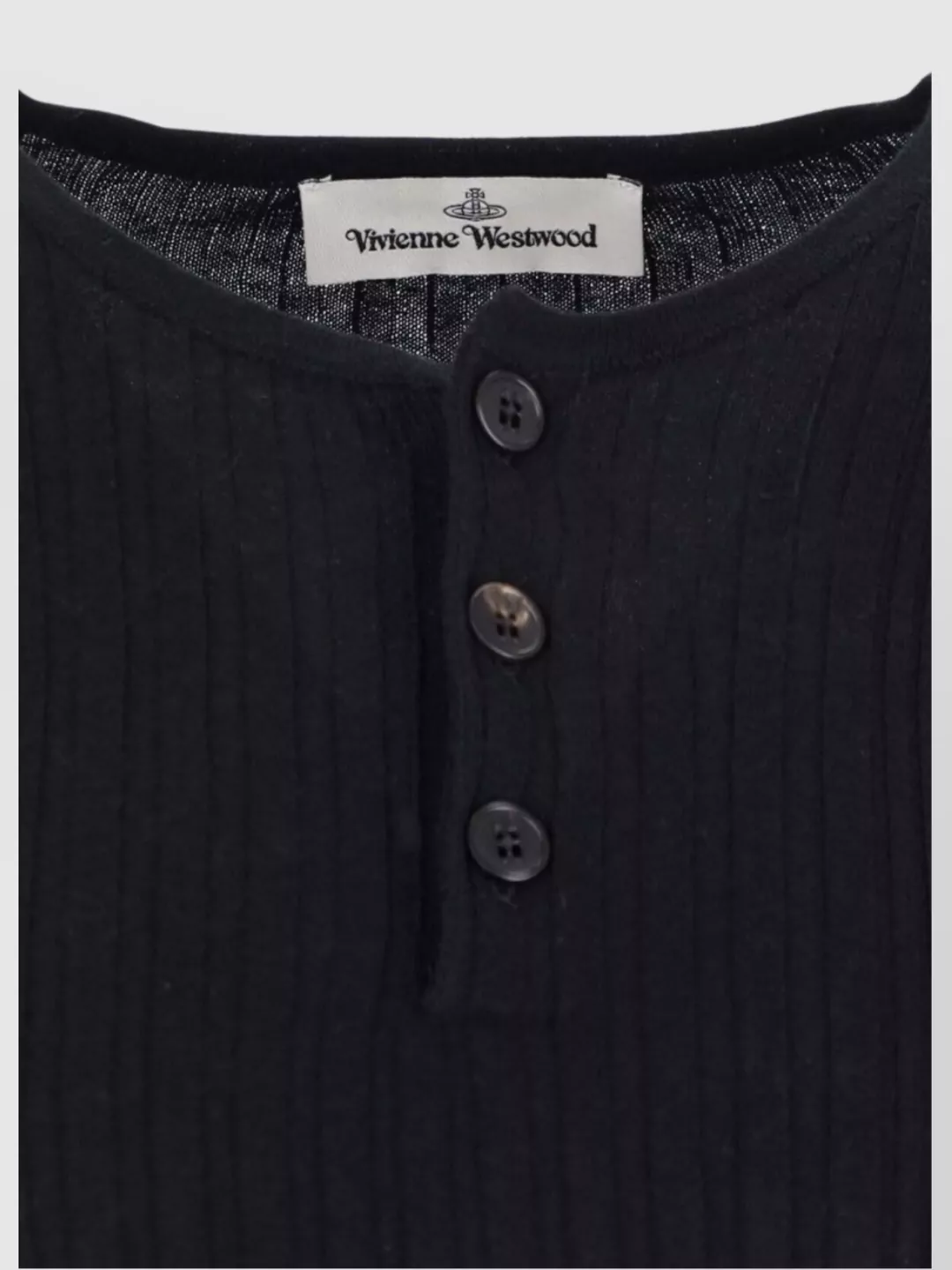 Vivienne Westwood Sleeve Button Detailing Ribbed Texture