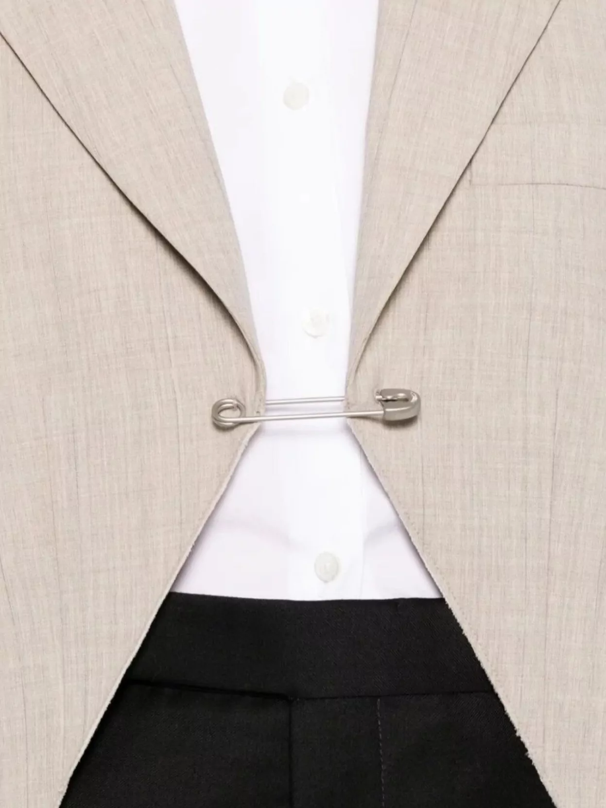 Moschino Almond Safety Pin Jacket