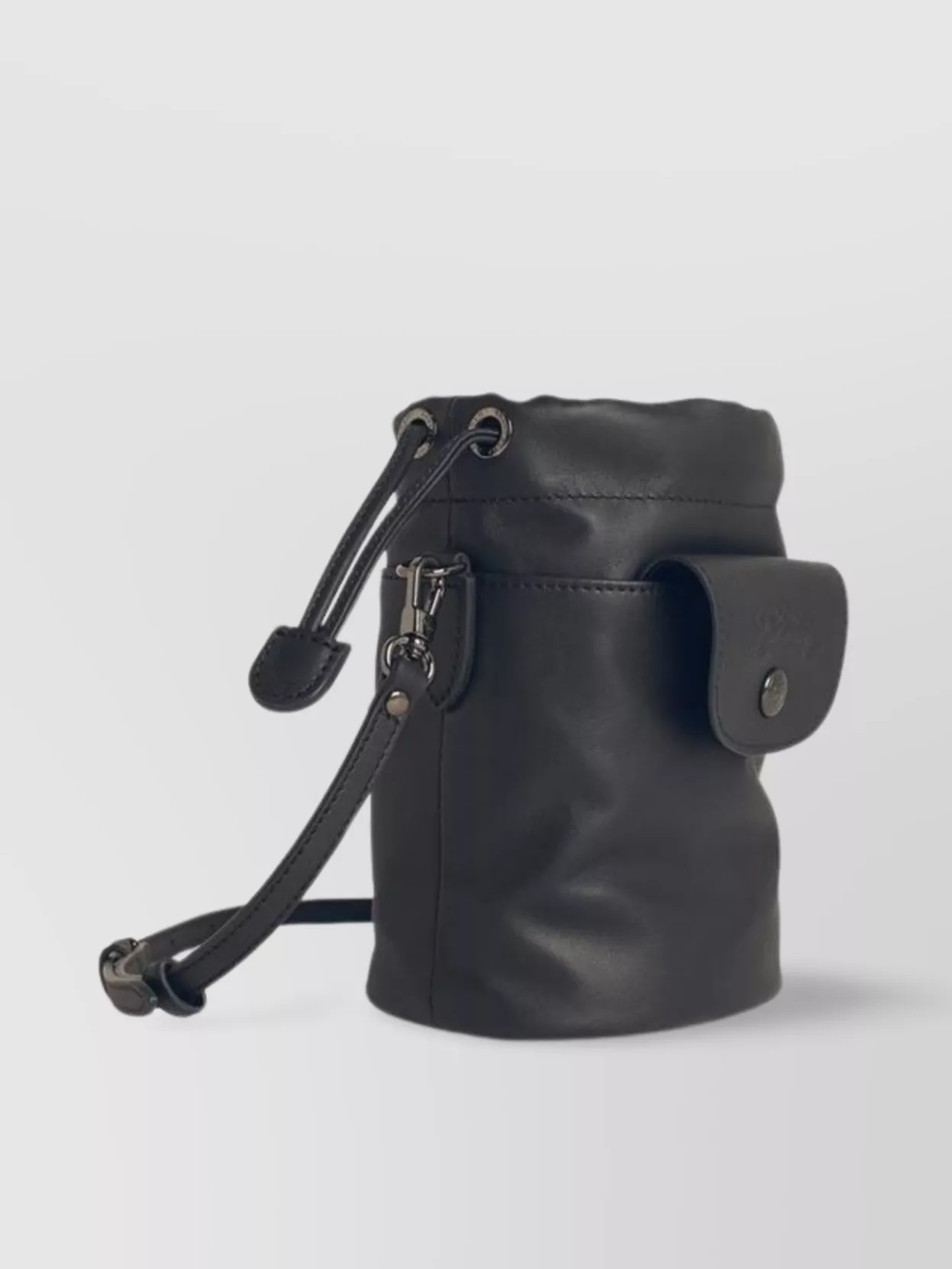 Longchamp 'the Fold' Leather Bucket Bag