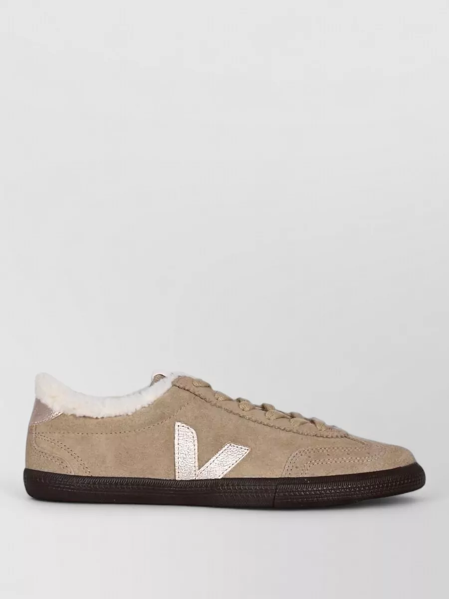 Veja leather lace-up sneakers