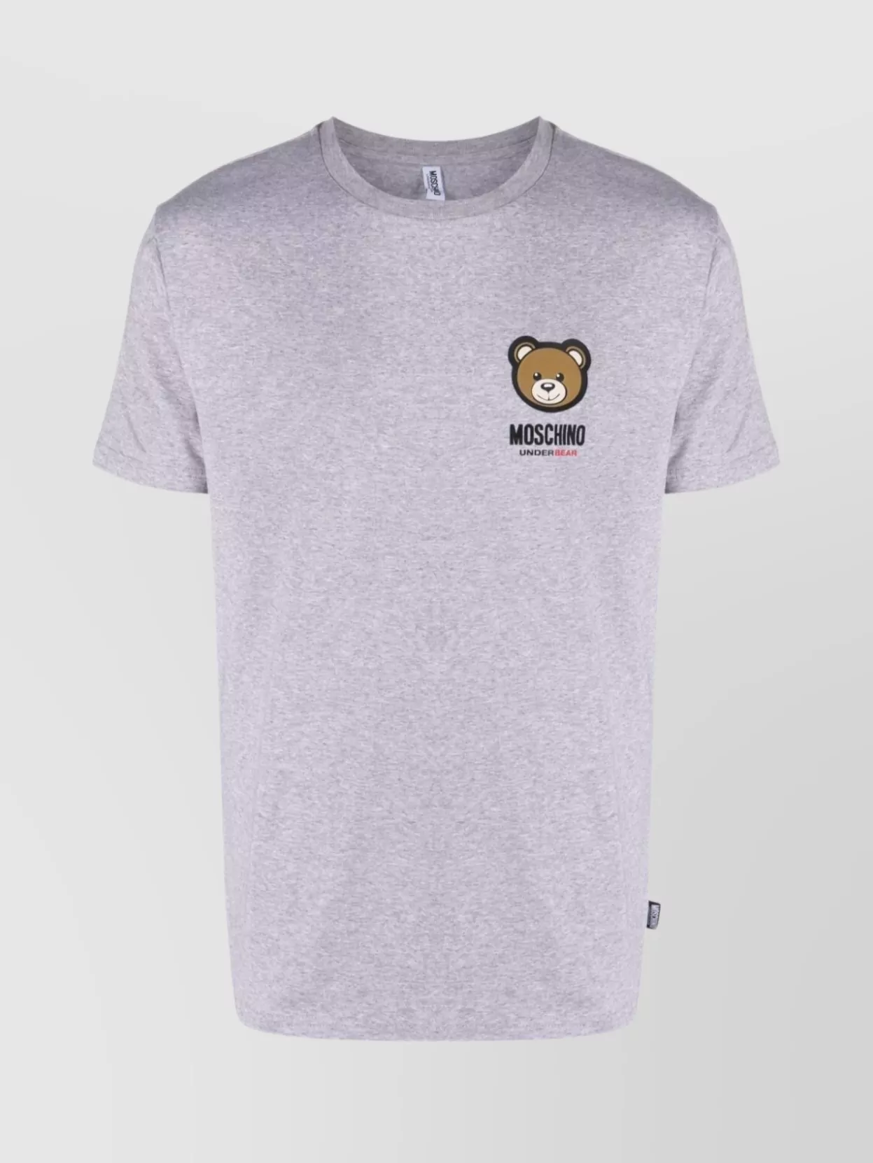 Shop Moschino Teddy Bear Drop Shoulder Crew Neck T-shirt In Purple