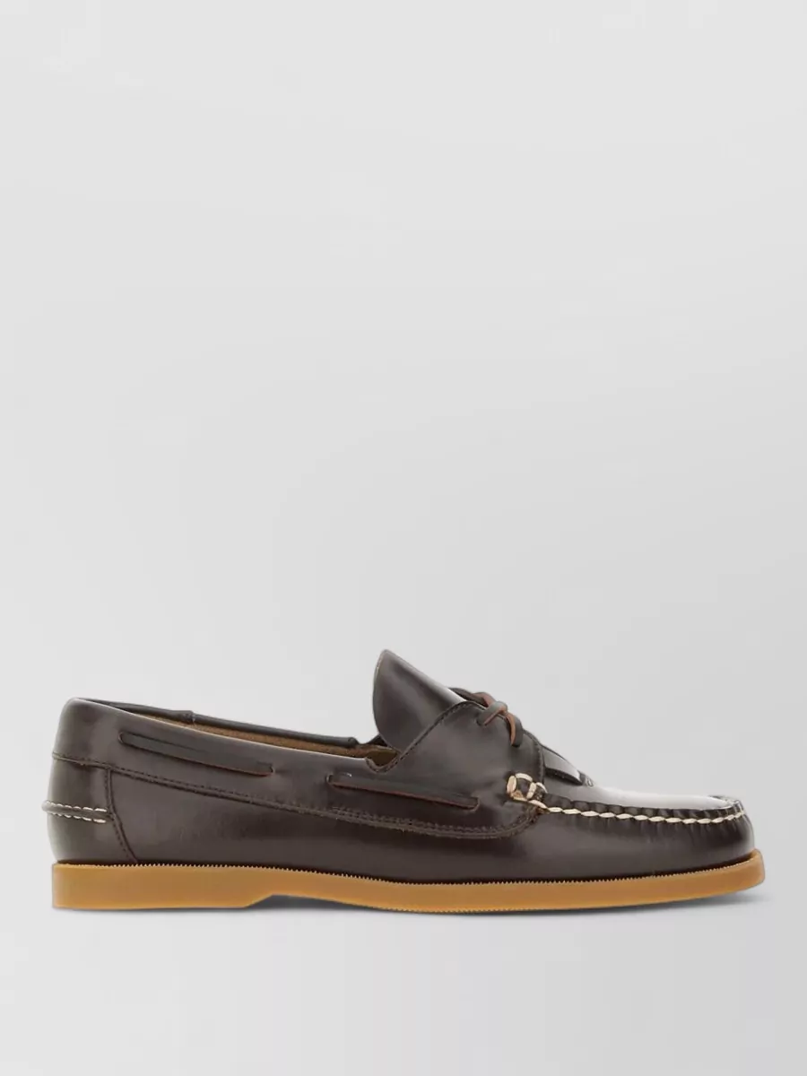 Hereu Leather Boat Moccasins