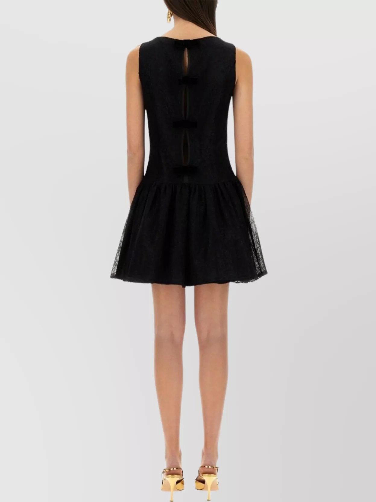 Nina Ricci Peplum Skirt Mini Dress Bow