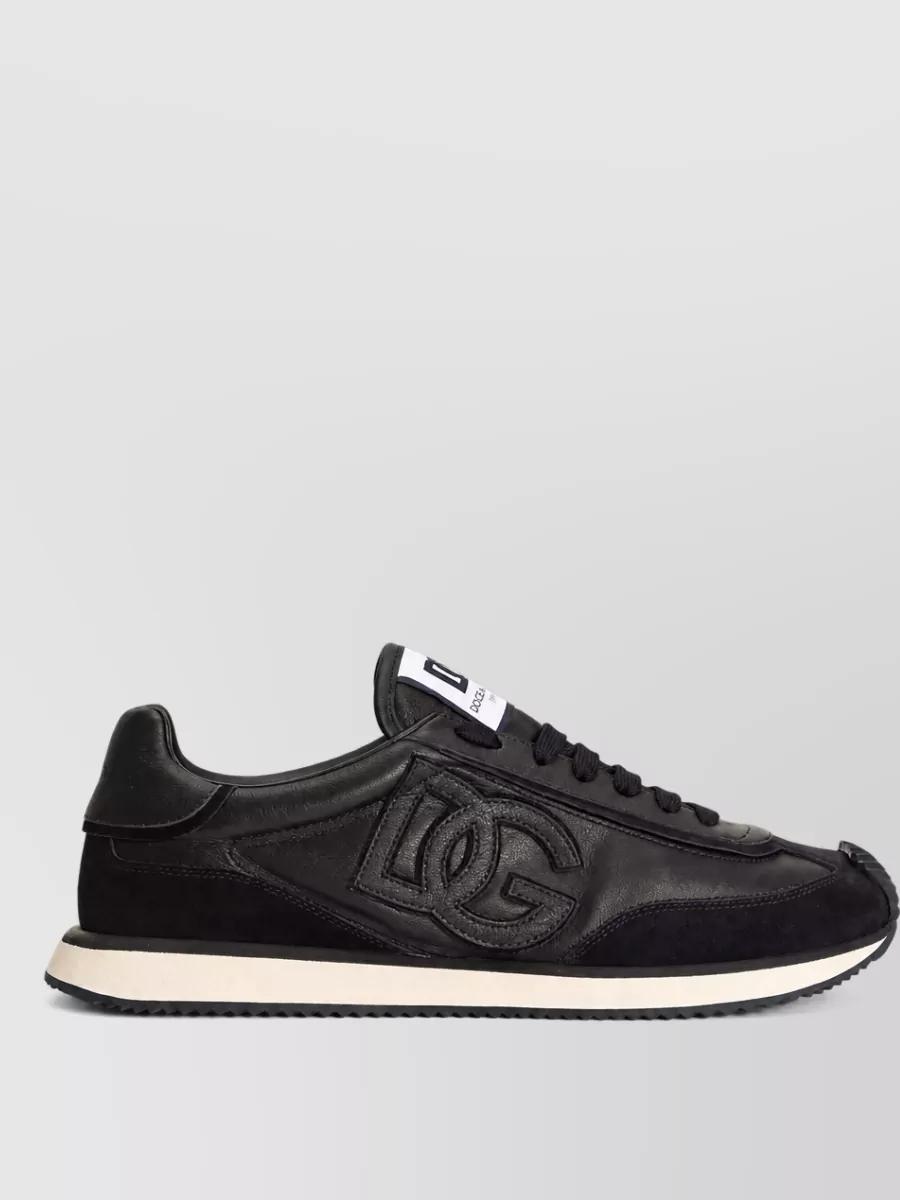 Dolce&Gabbana Calf Leather And Suede Low Top Sneakers