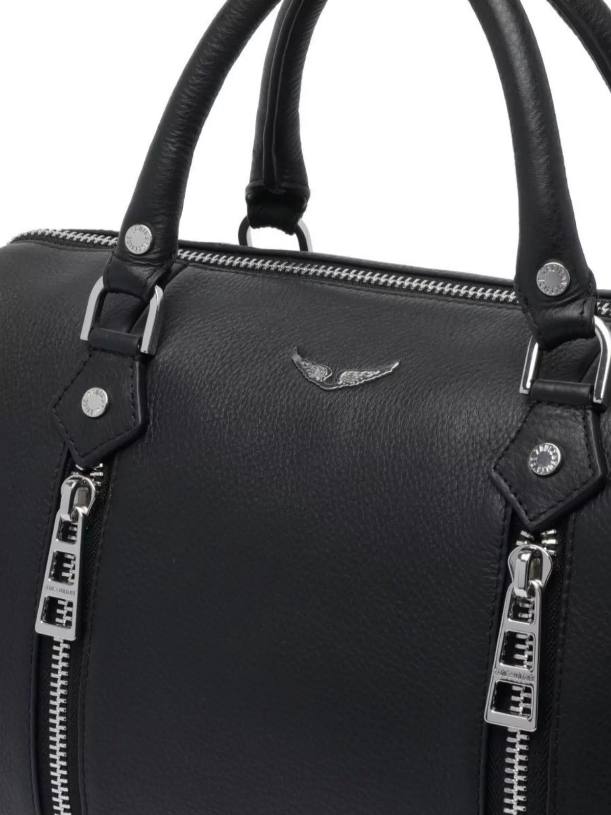 Zadig & Voltaire Structured Shoulder Bag With Double Zipper Detail
