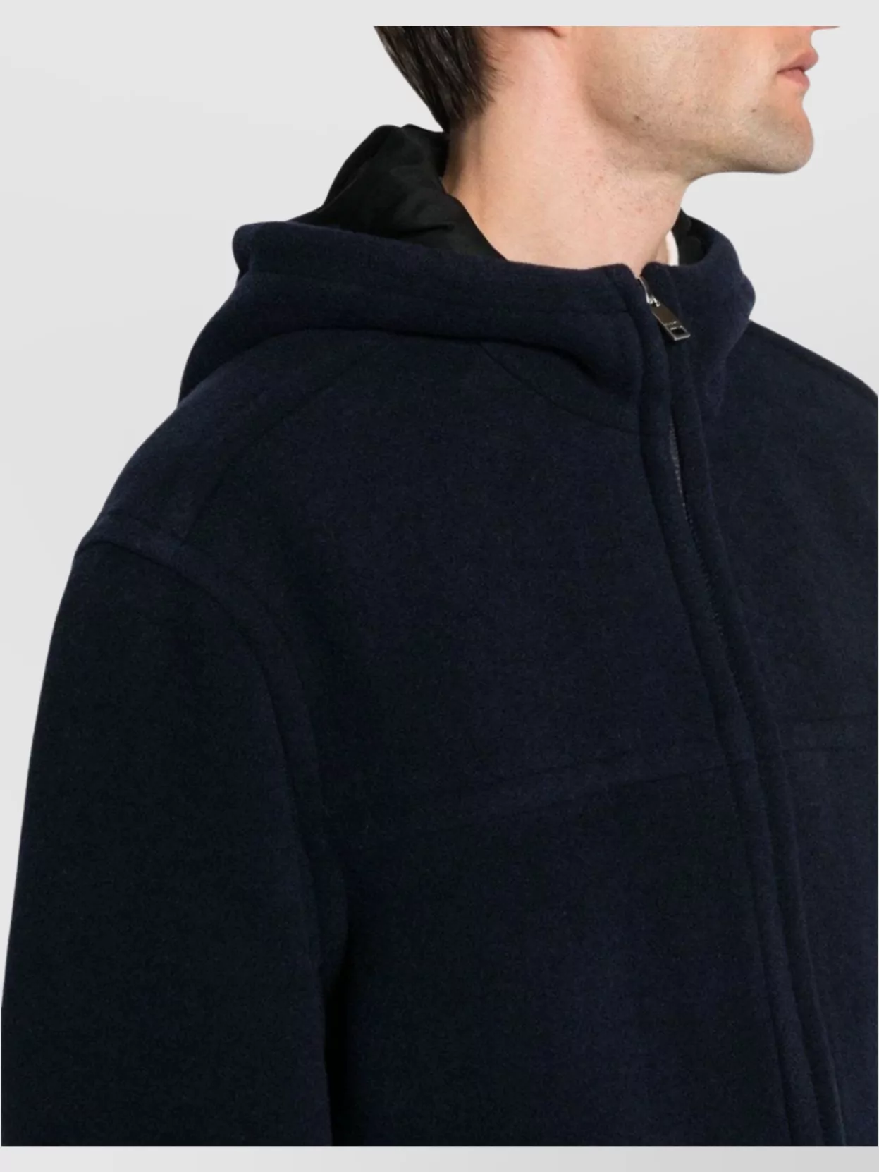 Isabel Marant Hooded Wool Blend Jacket With Drawstring Waistband