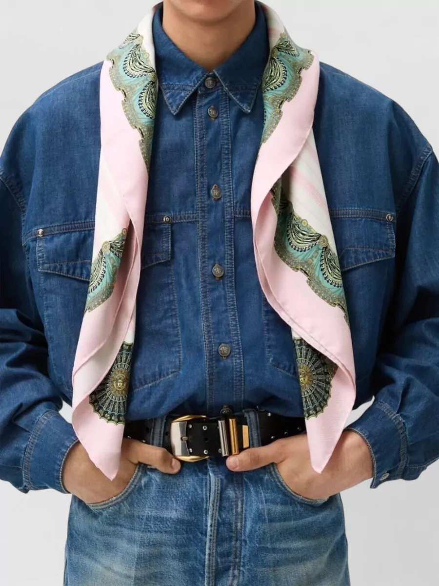 Versace Silk Printed Scarf