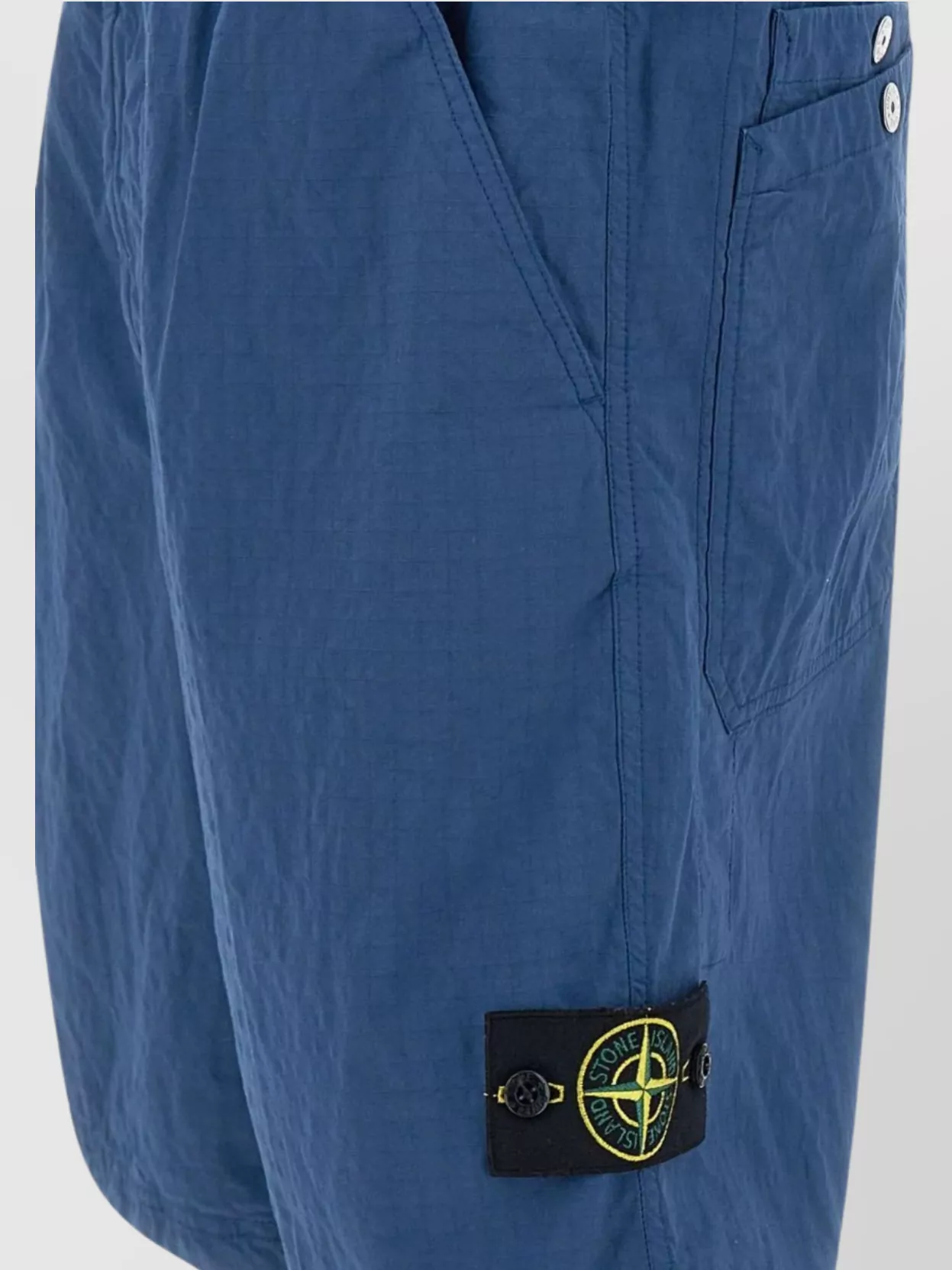 Stone Island Shorts Elasticated Waistband Patch Pockets