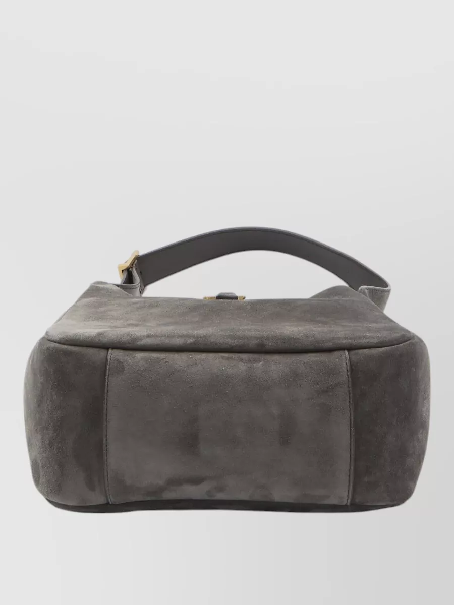 Saint Laurent Small 5 À 7 Suede Shoulder Bag